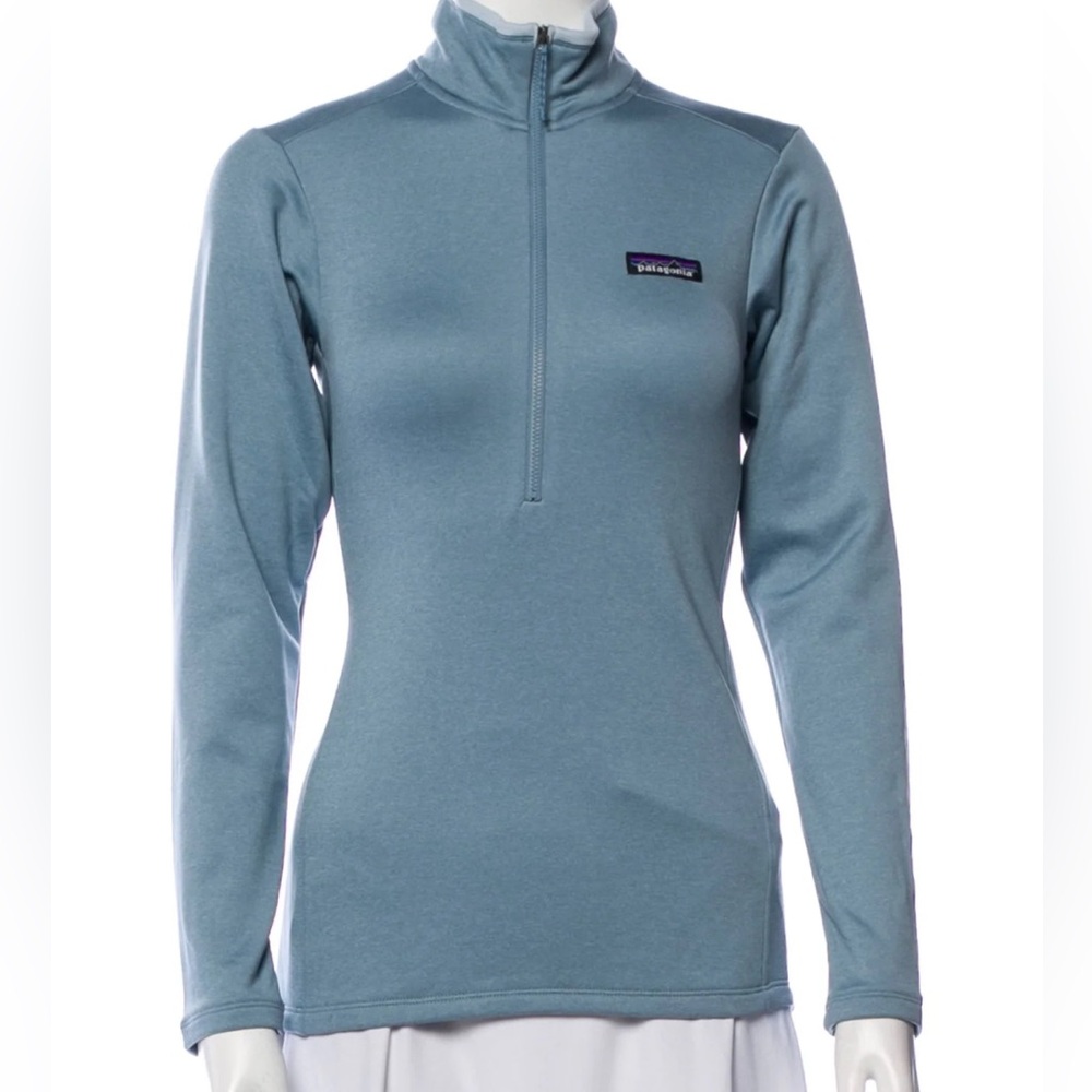 Patagonia Women's Blue Half-Zip Sweatshirt